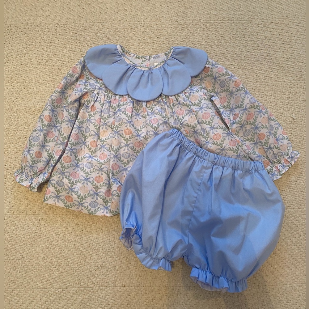 Cecil and Lou pumpkin diaper set
